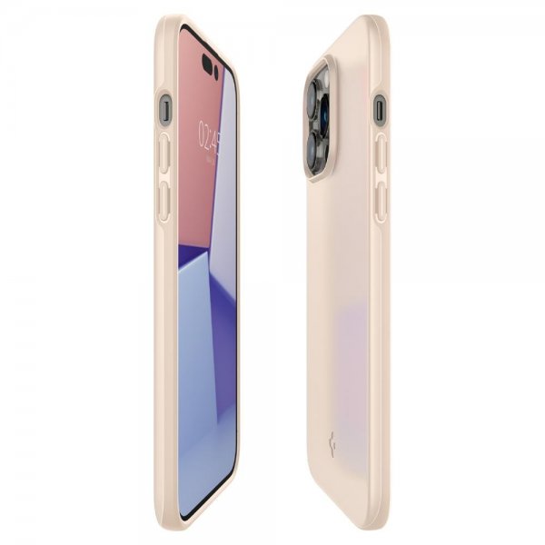 Spigen iPhone 14 Pro Max Cover Thin Fit Sand Beige
