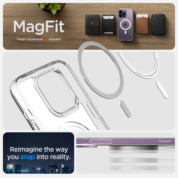 Spigen iPhone 14 Pro Max Cover Ultra Hybrid MagFit Frost Clear