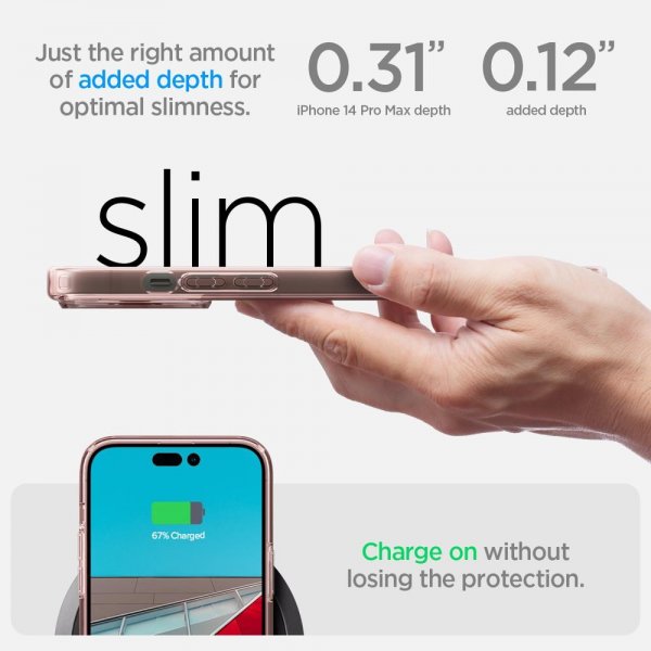 Spigen iPhone 14 Pro Max Cover Ultra Hybrid Rose Crystal