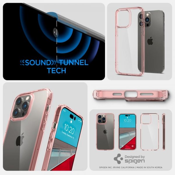 Spigen iPhone 14 Pro Max Cover Ultra Hybrid Rose Crystal