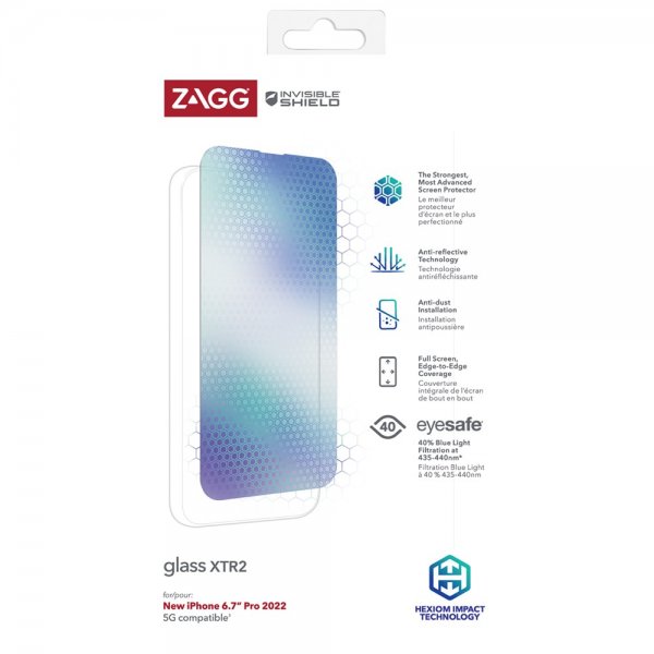 ZAGG InvisibleShield iPhone 14 Pro Max Skærmbeskyttelse Glass XTR2