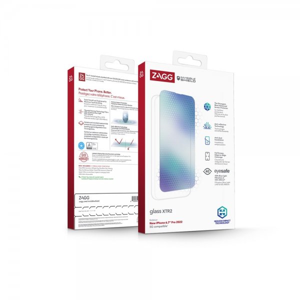 ZAGG InvisibleShield iPhone 14 Pro Max Skærmbeskyttelse Glass XTR2