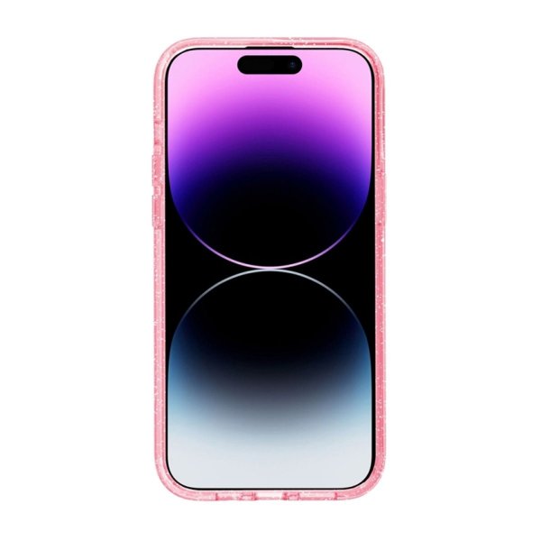 iPhone 14 Pro Cover Glitter MagSafe Rosa