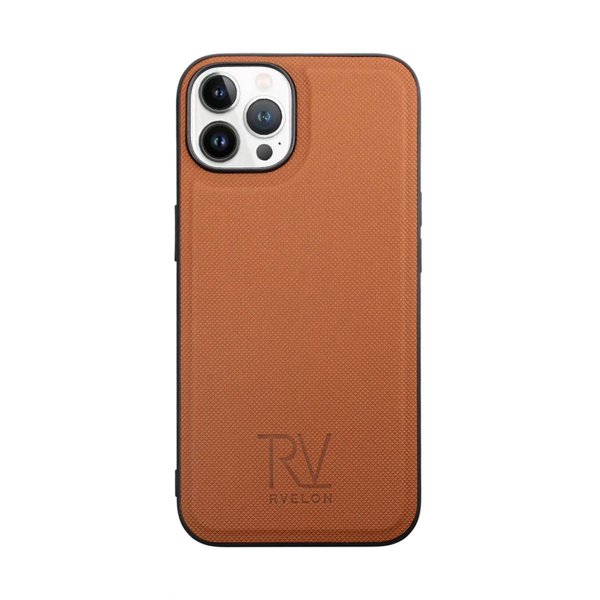 Rvelon iPhone 14 Pro etui magnetisk aftagelig skal brun