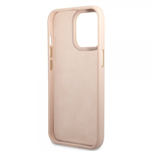 Guess iPhone 14 Pro Cover 4G Logo Rosa