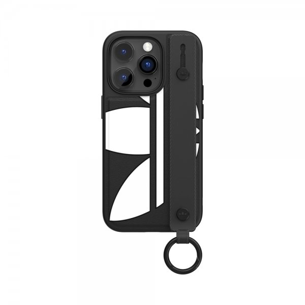 Adidas iPhone 14 Pro Skal Håndrem Cover Sort Hvid