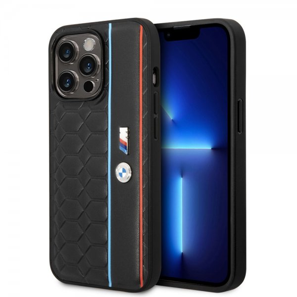BMW iPhone 14 Pro Cover Hexagonal Pattern Sort