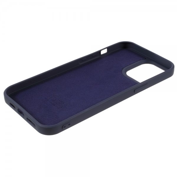 X-Level iPhone 14 Pro Cover Liquid Silicone Mørkeblå
