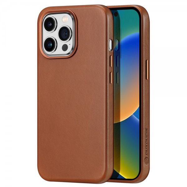 Dux Ducis iPhone 14 Pro Cover Naples Series MagSafe Lysebrun
