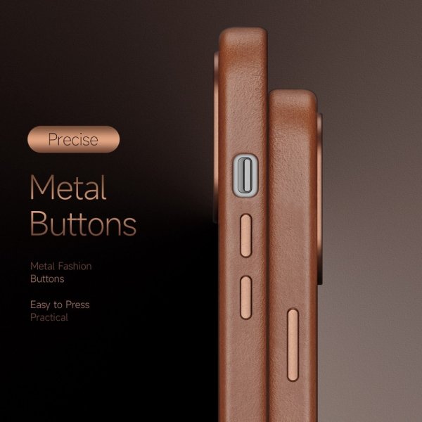 Dux Ducis iPhone 14 Pro Cover Naples Series MagSafe Lysebrun