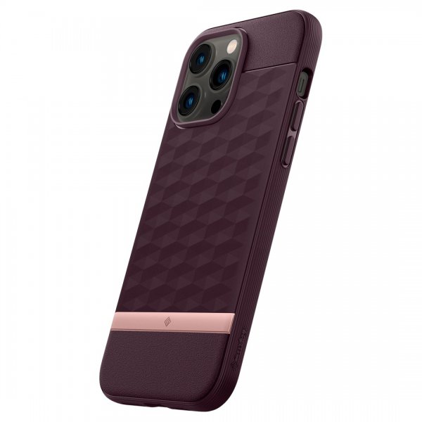 Caseology iPhone 14 Pro Cover Parallax Mag Burgundy Bean