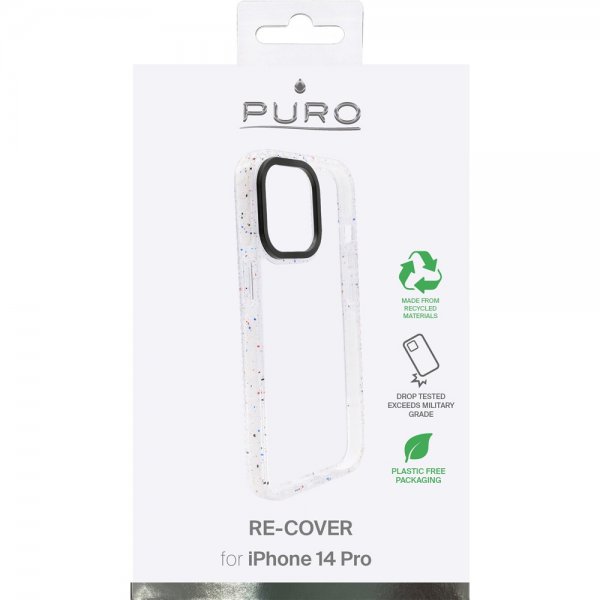 Puro iPhone 14 Pro Cover RE-COVER Hvid Transparent