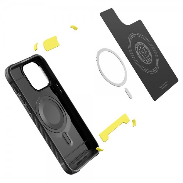 Spigen iPhone 14 Pro Cover Rugged Armor MagFit Mat Sort