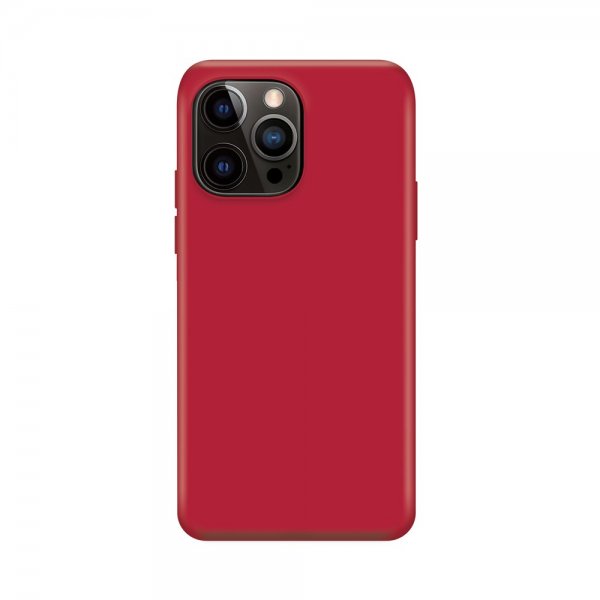 Xqisit iPhone 14 Pro Skal Silikonecover Rød