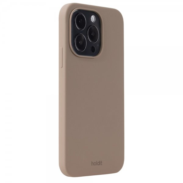 holdit iPhone 14 Pro Cover Silikone Mocha Brown