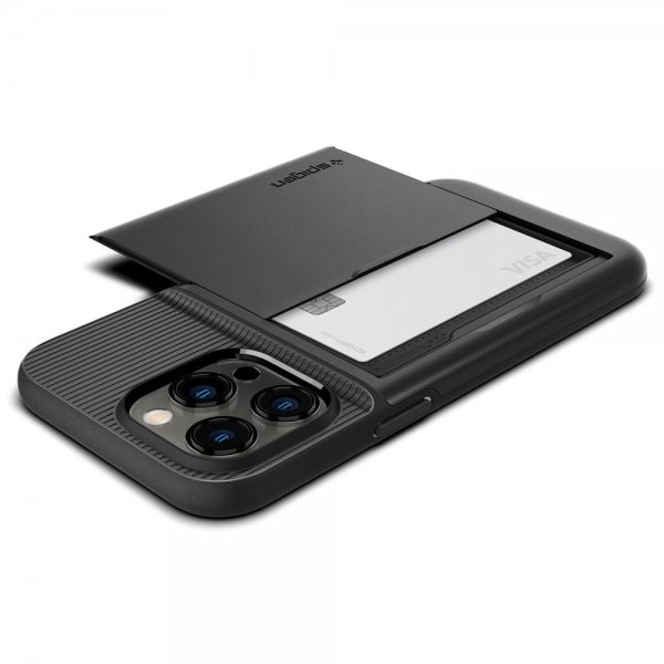 Spigen iPhone 14 Pro Cover Slim Armor CS Sort