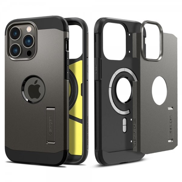 Spigen iPhone 14 Pro Cover Tough Armor MagFit Gunmetal