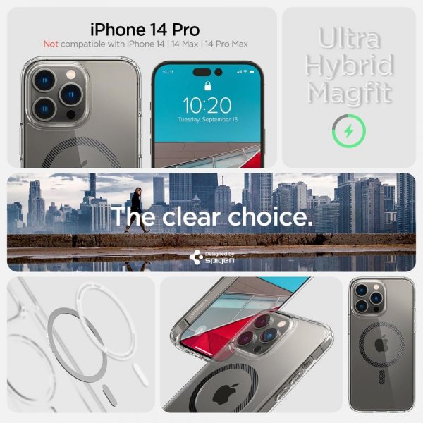Spigen iPhone 14 Pro Cover Ultra Hybrid MagFit Carbon Fiber