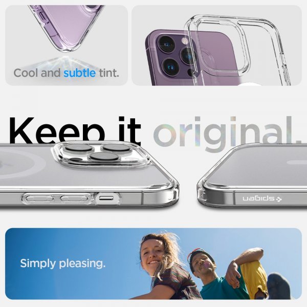 Spigen iPhone 14 Pro Cover Ultra Hybrid MagFit Frost Clear