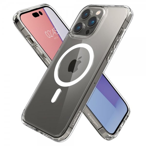 Spigen iPhone 14 Pro Cover Ultra Hybrid MagFit Hvid