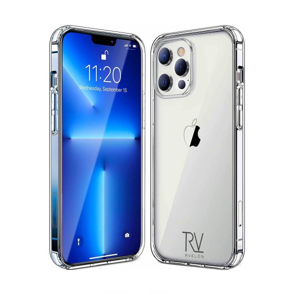 Rvelon iPhone 14 Pro Cover TPU Transparent