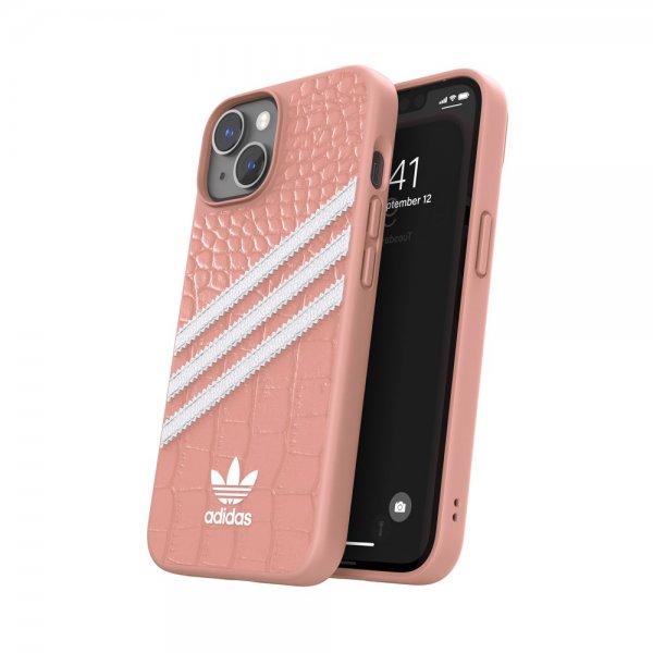 Adidas iPhone 14 Cover 3 Stripes Snap Case Alligator Pink
