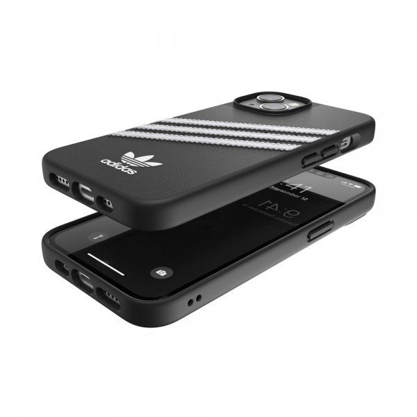 Adidas iPhone 14 Cover 3 Stripes Snap Case Sort Hvid