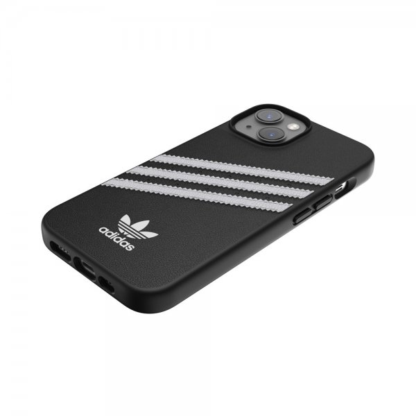 Adidas iPhone 14 Cover 3 Stripes Snap Case Sort Hvid