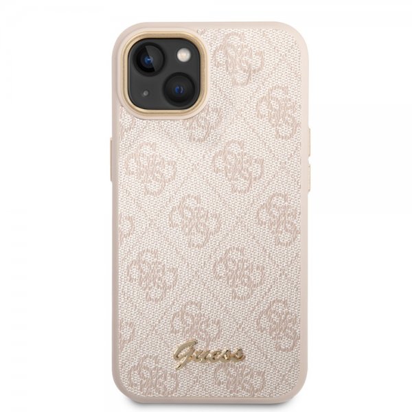 Guess iPhone 13/14/15 Cover 4G Logo Rosa