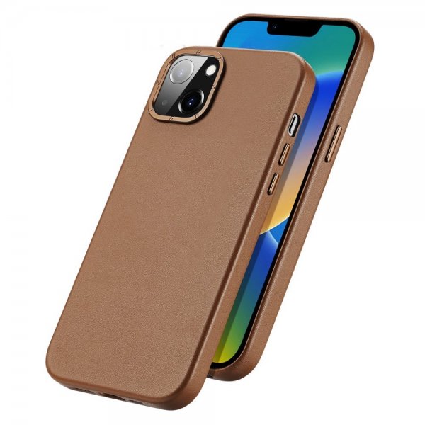 Dux Ducis iPhone 14 Cover Grit Series MagSafe Brun