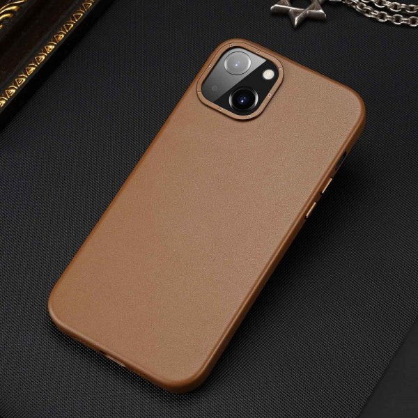 Dux Ducis iPhone 14 Cover Grit Series MagSafe Brun