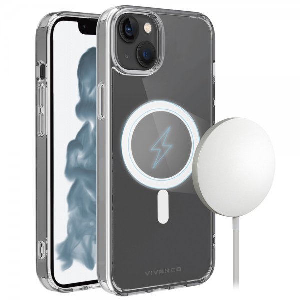 Vivanco iPhone 14 Cover Mag Steady Transparent