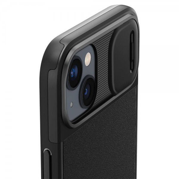 Spigen iPhone 14 Cover Optik Armor MagFit Sort