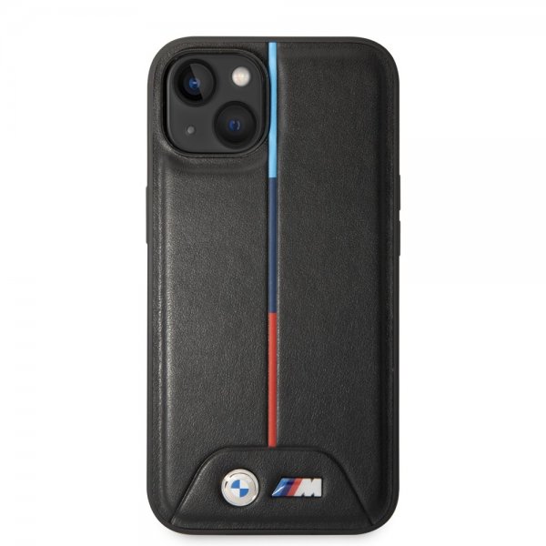 BMW iPhone 14 Cover Quilted Sort