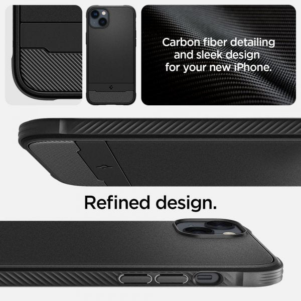 Spigen iPhone 14 Cover Rugged Armor MagFit Mat Sort