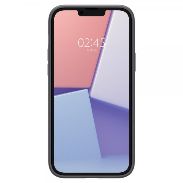 Spigen iPhone 14 Cover Silicone Fit MagFit Sort
