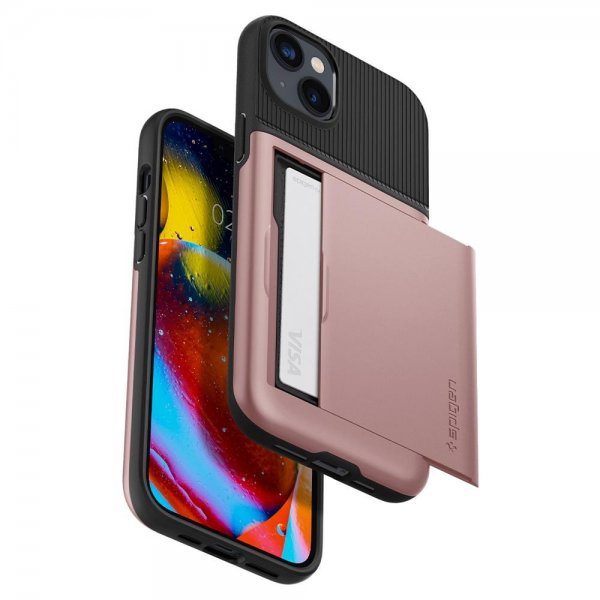 Spigen iPhone 14 Cover Slim Armor CS Rose Gold