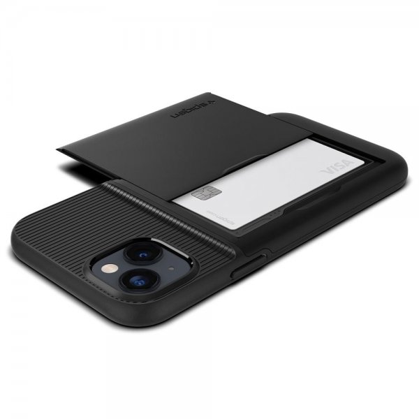 Spigen iPhone 14 Cover Slim Armor CS Sort