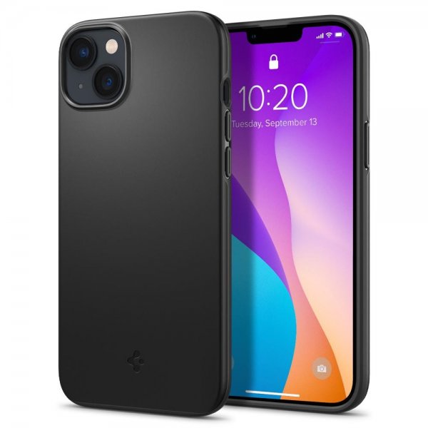 Spigen iPhone 14 Cover Thin Fit Sort