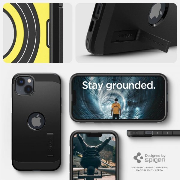 Spigen iPhone 14 Cover Tough Armor MagFit Sort