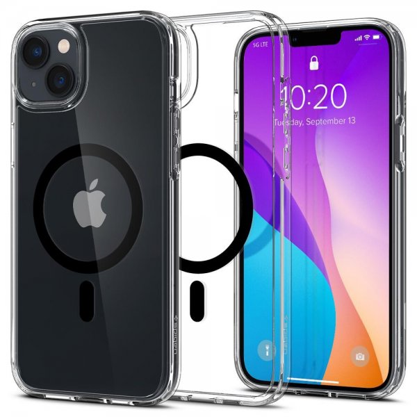 Spigen iPhone 14 Cover Ultra Hybrid MagFit Sort