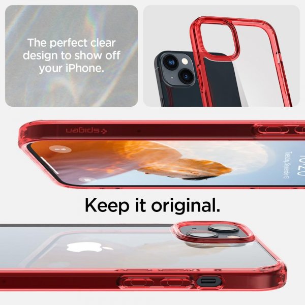 Spigen iPhone 14 Cover Ultra Hybrid Red Crystal