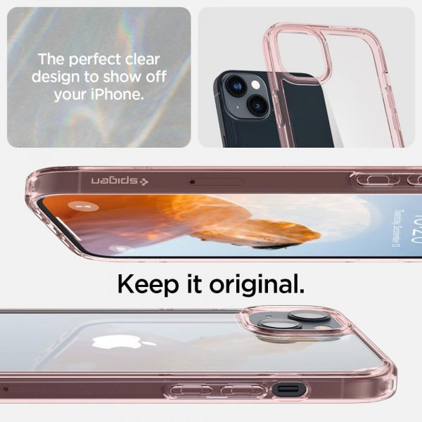 Spigen iPhone 14 Cover Ultra Hybrid Rose Crystal