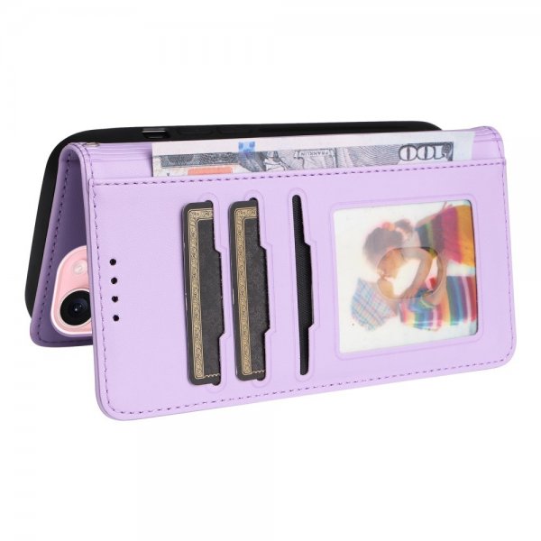 Betopnice iPhone 15 Cover med Aftageligt Cover 005 Lilla