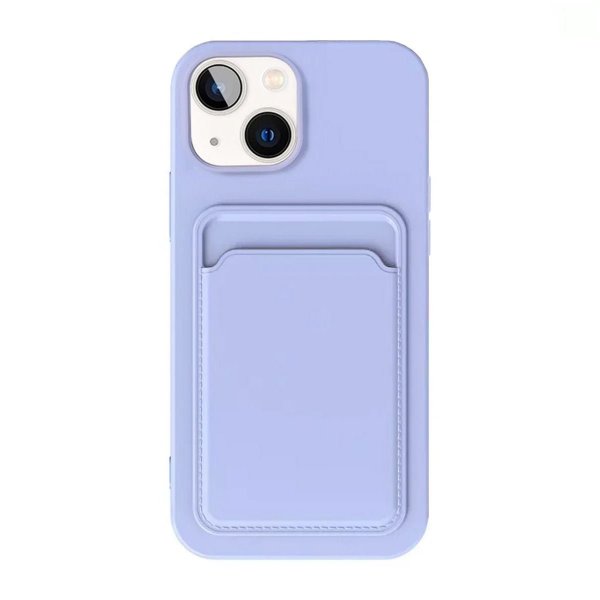 iPhone 15 Cover Kortholder Lilla