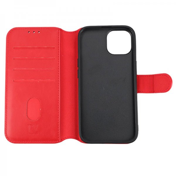 Rvelon iPhone 15 Cover Magnetisk Aftageligt Etui Rød