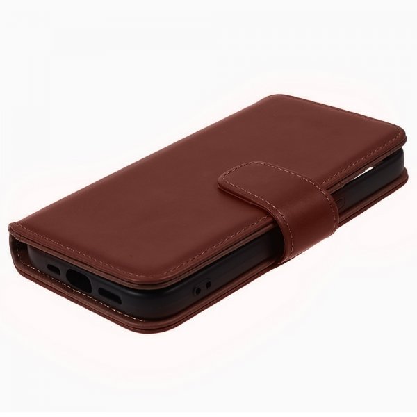 Nordic Covers iPhone 15 Plus Etui Essential Læder Maple Brown