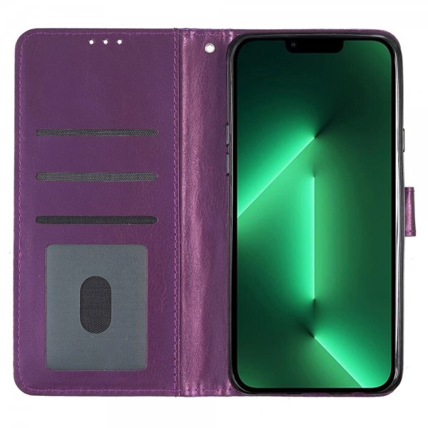iPhone 15 Plus Cover Glitter Lilla