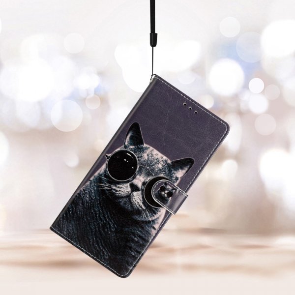 iPhone 15 Plus Cover Motiv Kat med Solbriller