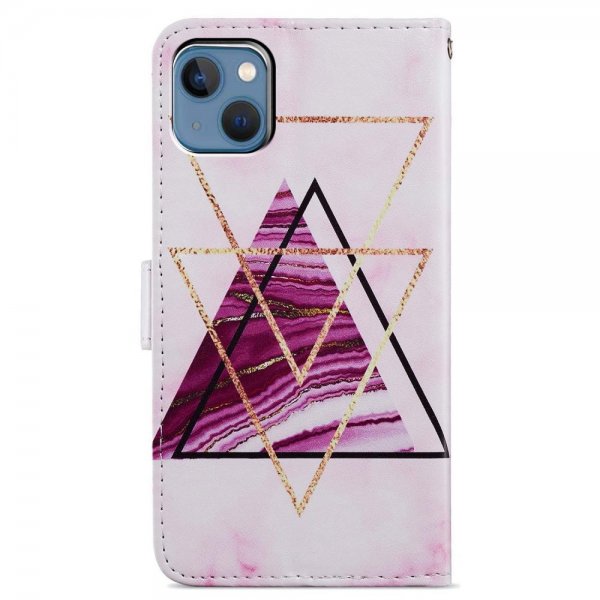 iPhone 15 Plus Cover Motiv Trekanter Marmor